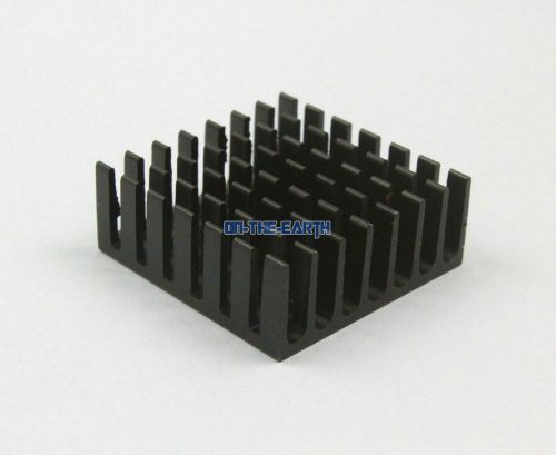 20 Pieces 28*28*11mm Aluminum Heatsink Radiator Chip Heat Sink Cooler / Black