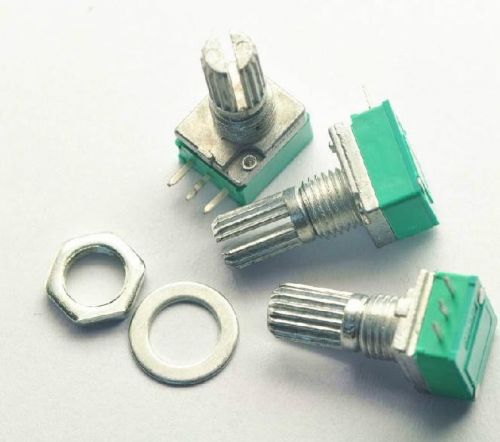 5pcs B50K 50K ohm 3 Pin Linear Rotary Potentiometer for Power Amplifier