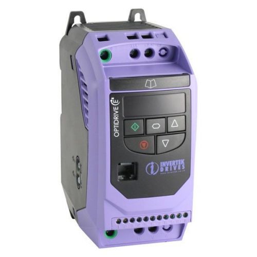 Invertek AC VFD drive. 1 phase input. 3 phase output. 1HP