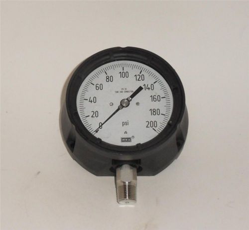 Wika 2xx.34 200PSI 4 1/2&#034; Solid Front Process Gauge NOS