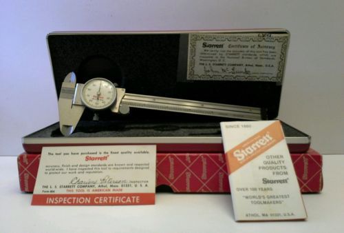 Starrett No.120Z  6&#034; Veriner 1-1/2&#034; Dial Caliper EDP 55051