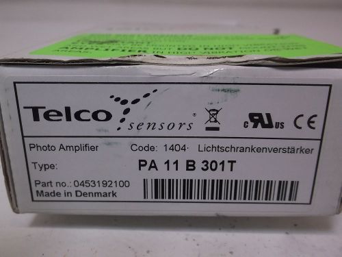 TELCO PA11B301T SENSOR AMPLIFIER 115VAC *NEW IN A BOX*