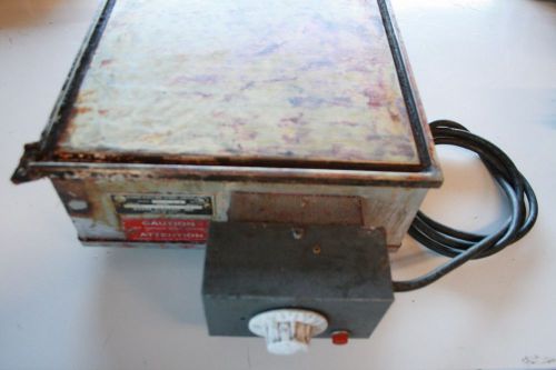 Waage electric #1212-5-1 hot plate 115v, 1600w, 12&#034;x12&#034; top size, 300-700°f usa for sale