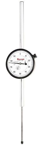 Starrett 655-3041J Dial Indicator, 0 to 3&#034; Range, 0.001&#034; Graduations, Lug-Type