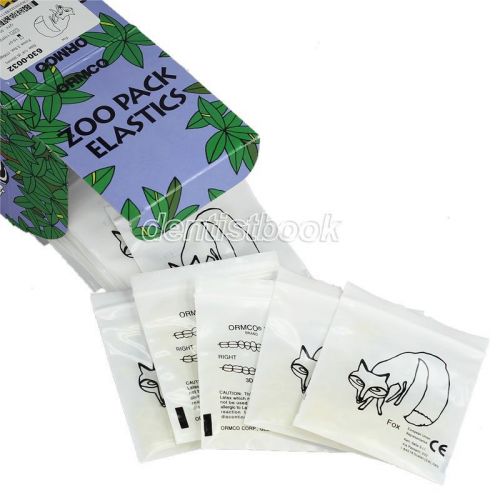 1 Pack New Dental Ortho Orthodontic Elastics 50bags (5000pc,Force 3.5 OZ,1/4&#034;)