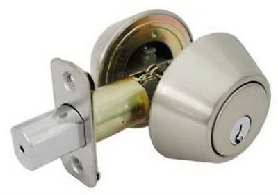 TAIWAN FU HSING INDUSTRIAL CO Satin Nickel Double-Cylinder Deadbolt