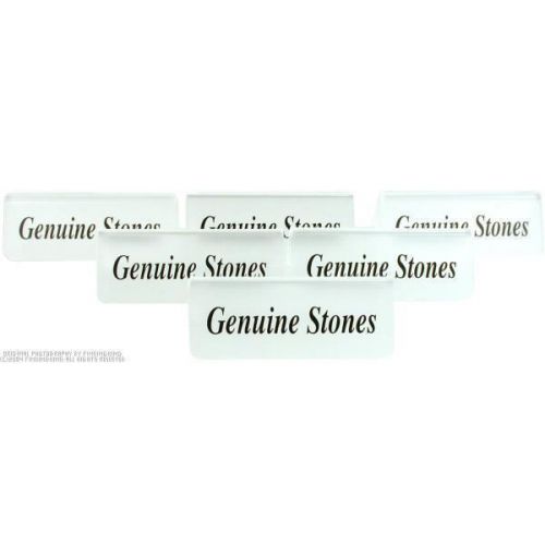 6 &#034;Genuine Stones&#034; Jewelry Display Signs