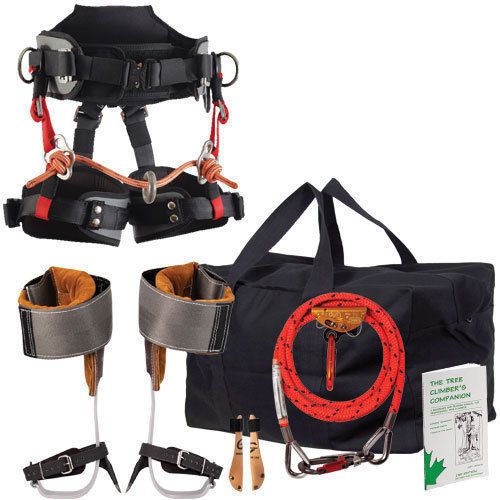 Premium Spur Climbing Starter Kit,w/Titanium Climbing Spurs