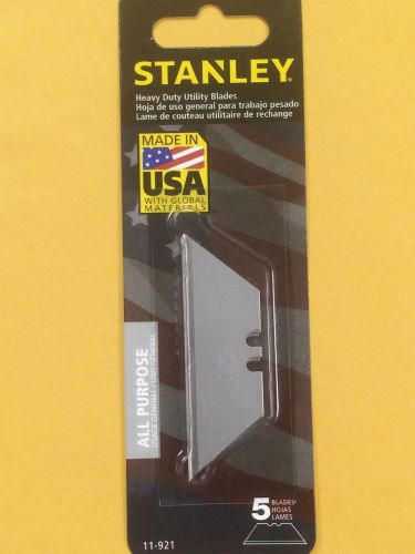 STANLEY, 5 REPLACEMENT BLADES, REGULAR DUTY, UTILITY BLADES, PART# 11-921