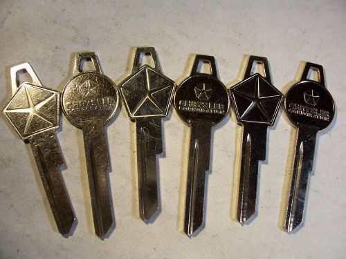 3 SET  VINTAGE ORG  CHRYSLER   1966 TO 68    KEY BLANK   UNCUT