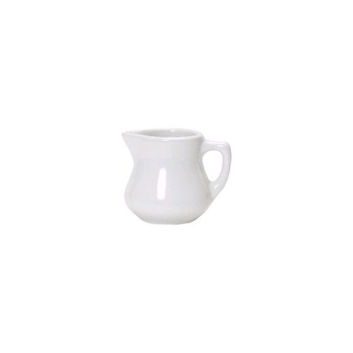 Tuxton BWR-035 3-1/2 Oz. White Creamer - 12 / CS