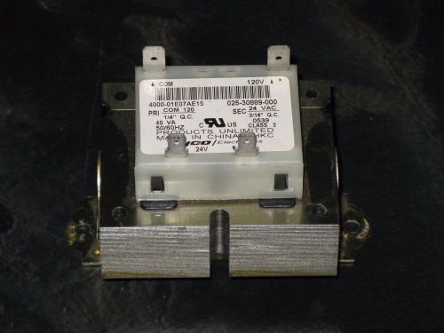 4000-01E07AE15 Products Unlimited U.S.A 120V TRANSFORMER 24V 50/60HZ