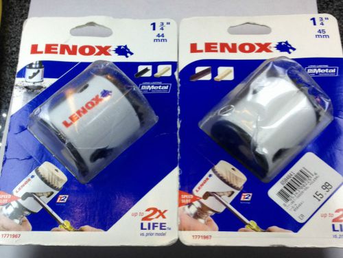 2 PCS Lenox BiMetal 1-3/4&#034; Speed Slot, Use Arbor 2L, 3L, 6L,or 7L #1771967 USA