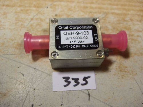 Amplifier, 11.3dB 5-300 MHz +15V @ 95mA - Qbit QBH-9-103 - New!