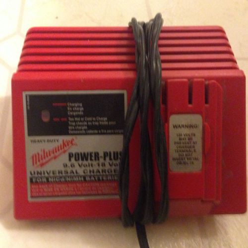 Milwaukee Power Plus Universal Battery Charger 9.6 Volt thru 18 Volt