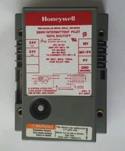 Honeywell s86h 1006 intermittent pilot gas control ignition module 100% shutoff for sale