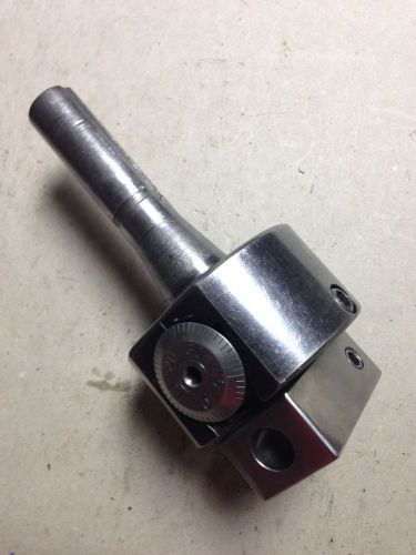 BRIDGEPORT # 2 Boring Head with Metal Case, #R-8 Adaptor