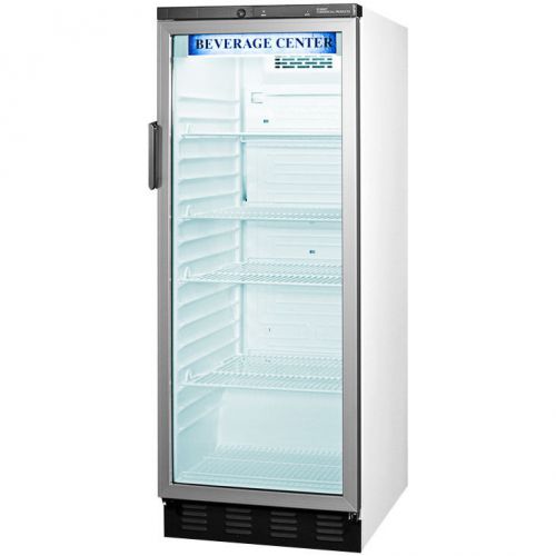 Summit scr1150 nsf commercial 11cuft upright beverage merchandiser in white for sale