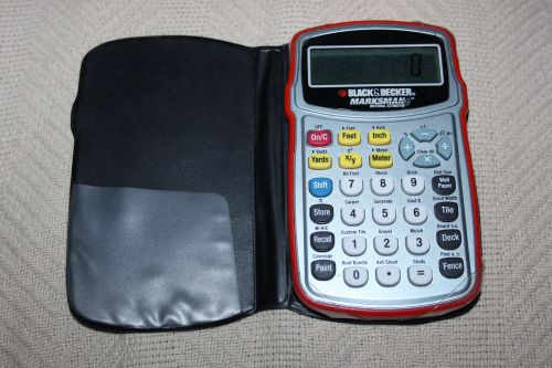 Black Decker Marksman Material Estimator Construction Calculator BDCAL100