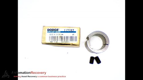 DODGE 117157 TAPER LOCK BUSHING 1 1/4&#034; ID 1210 X 1-1/4 KW, NEW