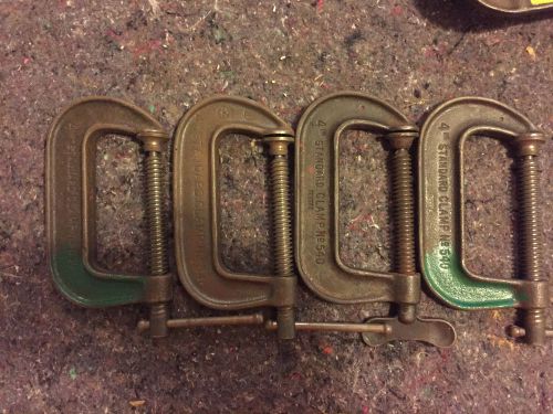 Lot of 4 Cincinnati 540 4&#034; C Clamps Arma Steel