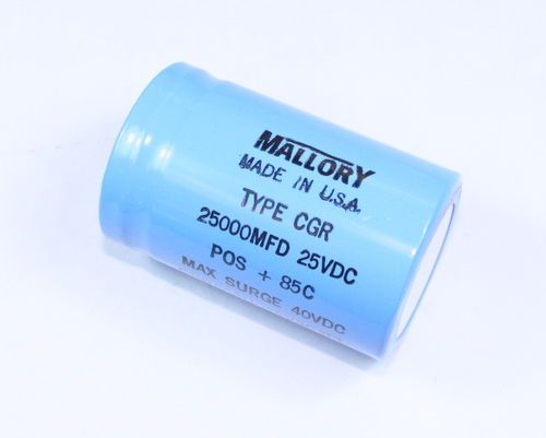 25000uF 25V Aluminum Electrolytic Large Can Capacitor CGR253U025V3C3PL