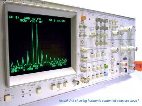 3582a  audio fft spectrum analyzer  cal&#039;d  180 day wrnty nice cond.....last one! for sale