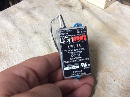 Lot of 50 Lightech 75 Watt Electronic Transformer LET 75 DCUM DIMMABLE CIRCUIT