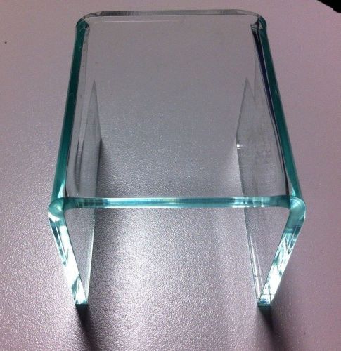 1 Each 12&#034; Acrylic Risers 3/8&#034; Glass Green 3030