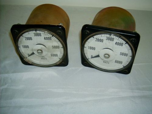 (2) YOKOGAWA AC VOLT GAUGES, INDUSTRIAL STEAMPUNK ART OR REPLACEMNT USEAGE