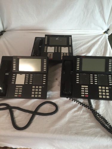LOT of 3 AT&amp;T/Lucent/Avaya Merlin MLX-20L Legend  Phones Black