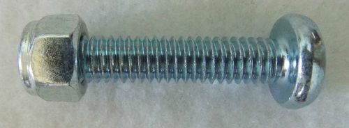 5/16-18 x 1-1/2&#034; Fully Threaded Large Pan Head Screws, Lot of 100 w/Lock Nuts