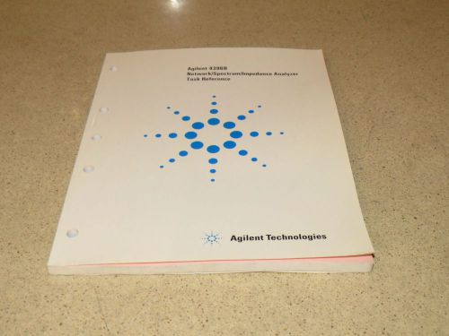 AGILENT HP 4396B NETWORK/SPECTRUM/IMPEDANCE ANALYZER TASK REFERENCE MANUAL - p