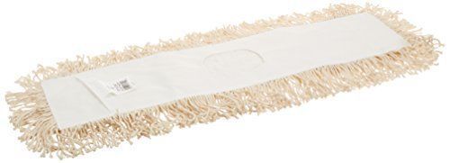 UNISAN Industrial Dust Mop Head, Hygrade Cotton, 24 Width x 5 Depth, White 1324