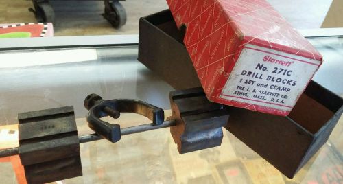 Starrett V Drill Block Set with Clamp No 271C