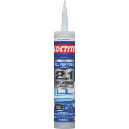 LOCTITE 2 in 1 Seal &amp; Bond All-Purpose CLEAR Adhesive Caulk