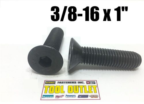 (Qty 700) 3/8-16 x 1&#034;  Flat Head Cap Screw Black Oxide Thread Socket