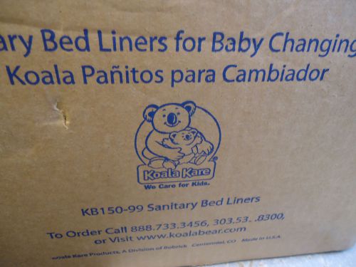 Case of 500 koala sanitary liners for baby changing stations 13&#034;x18&#034; for sale