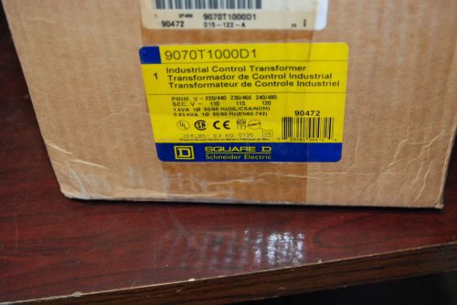 Square d 9070t1000d1 transformer, 1kva, 230/460 : 120v, 60hz,  new in box for sale