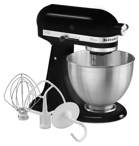 KitchenAid K45SSOB 4.5-Quart Classic Series Stand Mixer, Onyx Black