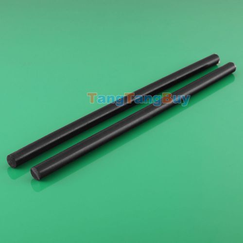 2 pcs nylon polyamide pa plastic round rod stick stock black 10mm x 250mm for sale