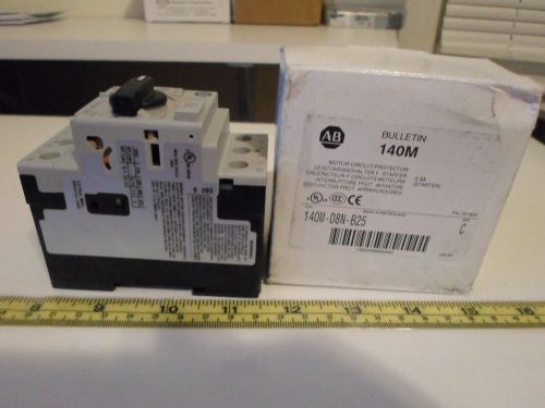 Allen-bradley motor circuit protector 2.5a starter 3 pole 115v/690v 140m-d8n-b25 for sale