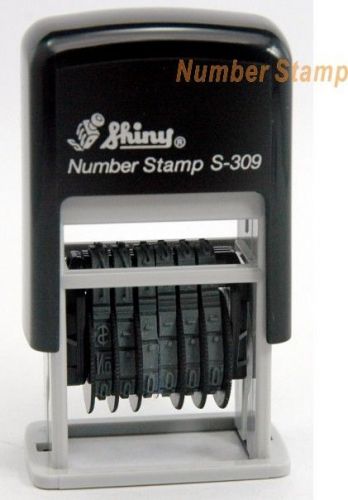 3mm 6band number no. self ink ing pad stamp printer 0.3cm choose ink color s309 for sale