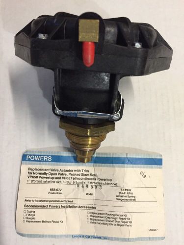 Powers 658-072 Replacement Valve Actuator With Trim For Normally Open Valve.