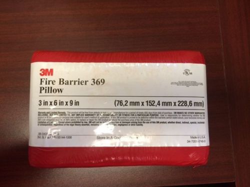 3M Fire Barrier Pillow 369    3&#034; X 6&#034; X 9&#034;