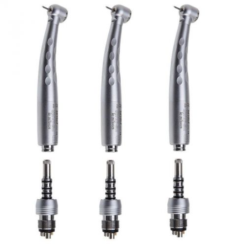 3 x dental fiber optic high speed 3 spray handpiece 6h quick coupler fit kavo c6 for sale