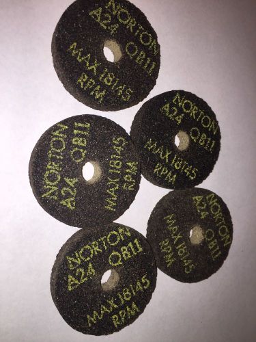 Norton A24 QB11 Tool Post Grinding Wheels Lot of 5 NOS