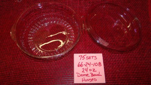 Deli container 24 oz. bowl with hinged dome lid lot of 75 (#108) for sale