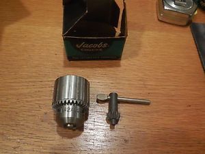 NOS Jacobs Chuck Model No.2A 0-3/8&#034;  With Key and Original Box