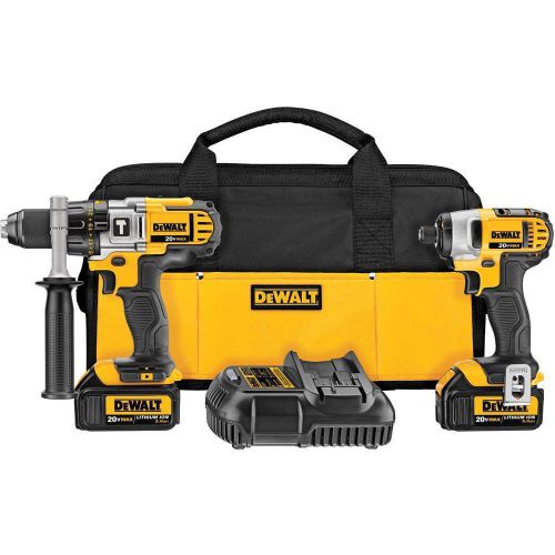 DEWALT DCK290L2 20-Volt Max (3Ah) Lithium-Ion Hammer Drill and Impact Combo Kit